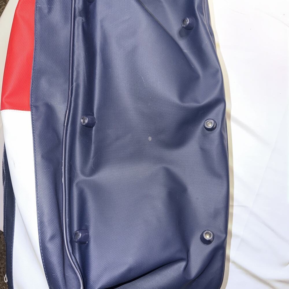 Vintage Tommy Hilfiger Duffel Gym Shoulder Bag Spell Out 90s Retro Flag Navy - Picture 3 of 5